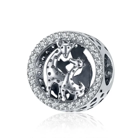 (kép) PANDORA típusú zsiráf charm - SCC997
