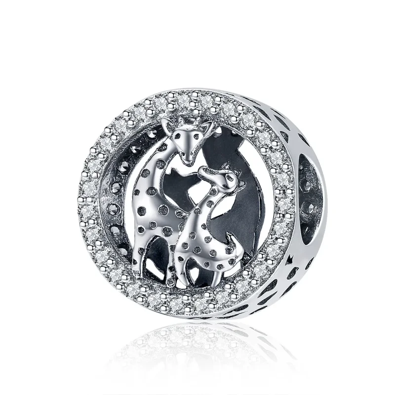 (kép) PANDORA típusú zsiráf charm - SCC997