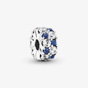 (kép) Pandora Áttetsző és kék szikrázó klip charm - 799171C01