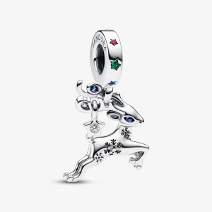 Pandora Varázslatos karácsonyi rénszarvas függő charm - 792826C01 (kép) Pandora Varázslatos karácsonyi rénszarvas függő charm - 792826C01