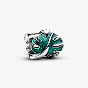 (kép) Pandora Zöld könnyezőpálma-levelek charm - 793332C01