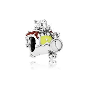 (kép) Disney, PANDORA ezüst charm, Fehér Nyúl karakterek