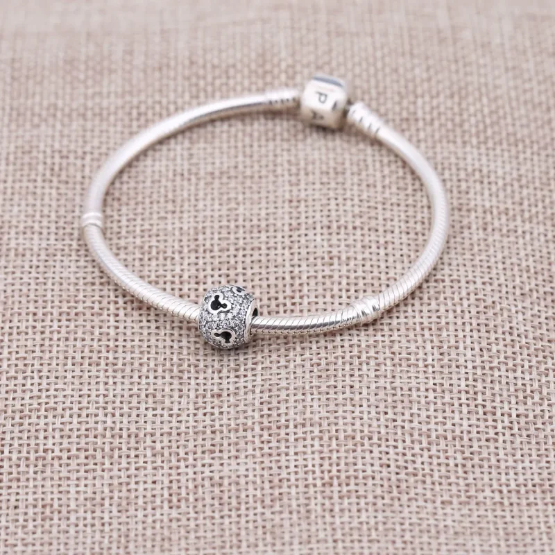 (kép) Disney, PANDORA ezüst charm, Mickey sziluettek - Megtekintés 2