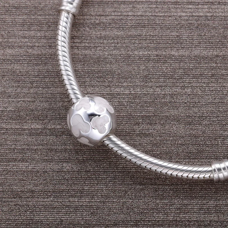 (kép) Disney, PANDORA ezüst charm, Miki egér gyöngyház ikonra - Megtekintés 4