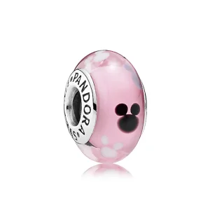 (kép) Disney, PANDORA ezüst charm, Miki egér ikonra