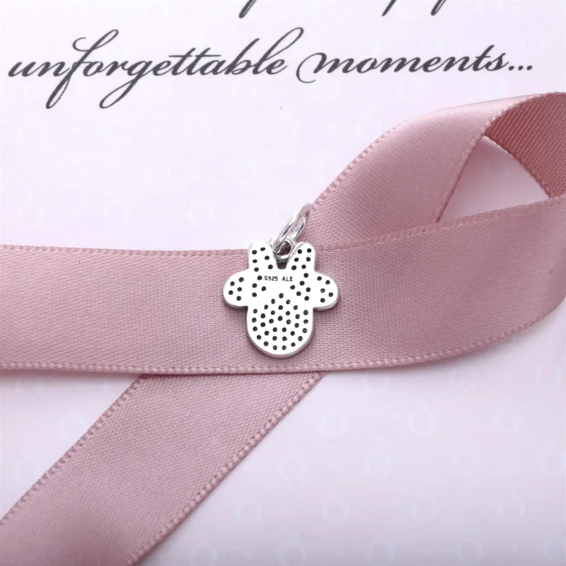 (kép) Disney, PANDORA ezüst függő charm, Csillogó Minnie ikonra - Megtekintés 3