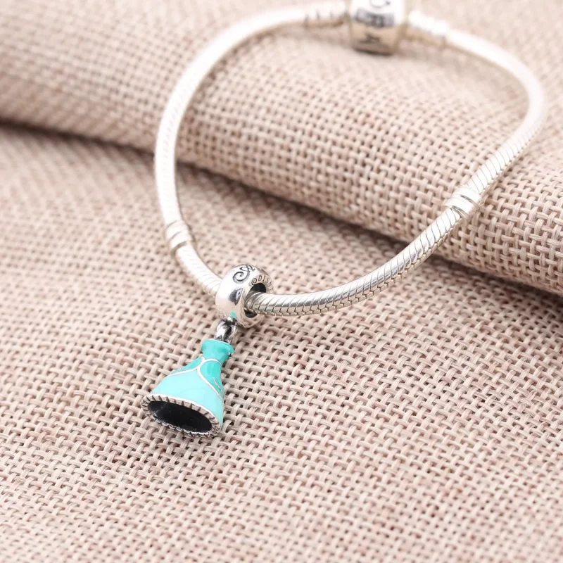 (kép) Disney, PANDORA ezüst függő charm, Jasmine ruha - Megtekintés 2