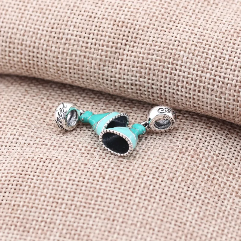 (kép) Disney, PANDORA ezüst függő charm, Jasmine ruha - Megtekintés 3