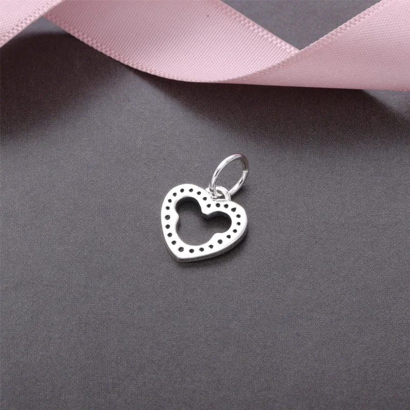 (kép) Disney, PANDORA ezüst függő charm, Mickey sziluett - Megtekintés 3