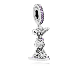 (kép) Disney, PANDORA ezüst függő charm, Stella Lou