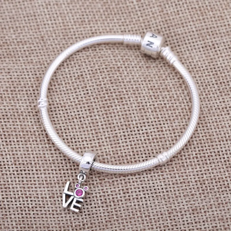 (kép) Disney, PANDORA ezüst függő charm, Szerelem Mickey - Megtekintés 2