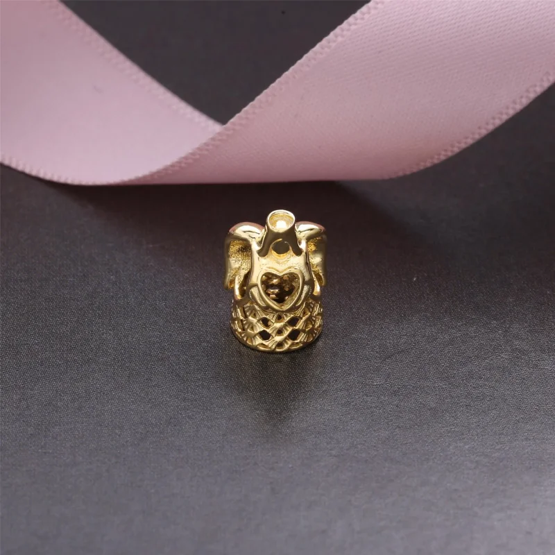 (kép) PANDORA 14 karátos arany charm, Arany angyal - Megtekintés 2