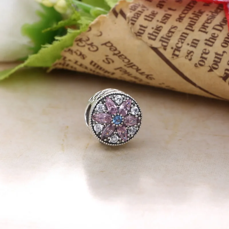 (kép) PANDORA 14 karátos arany charm, Érzéki virág - Megtekintés 4
