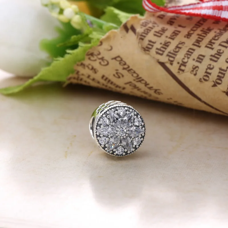 (kép) PANDORA 14 karátos arany charm, Érzéki virág - Megtekintés 5