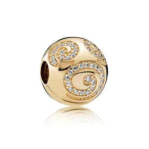 (kép) PANDORA 14 karátos arany klip, Disney, Mickey Mouse arany örvény