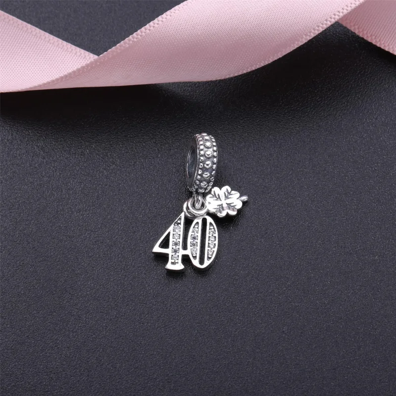 (kép) PANDORA 40 év szerelemben függő charm - 791288CZ - Megtekintés 2