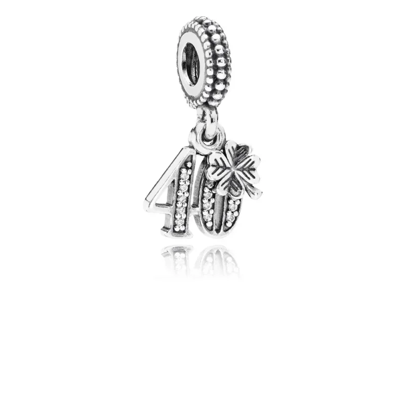 (kép) PANDORA 40 év szerelemben függő charm - 791288CZ