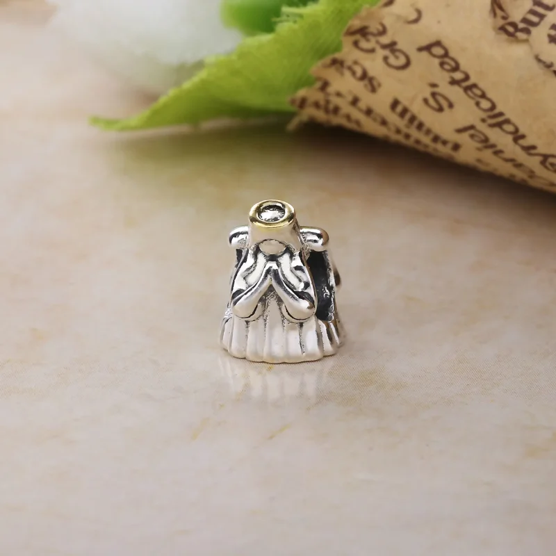 (kép) PANDORA Angyalka ezüstcharm 14k arannyal - 791770 - Megtekintés 2