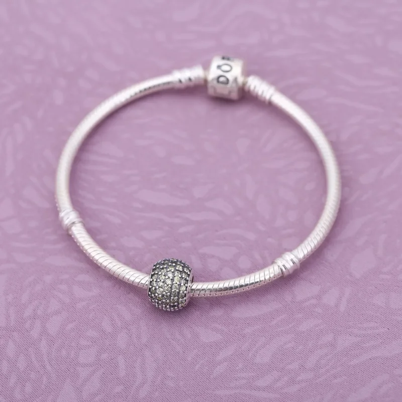 (kép) PANDORA Aranygömb pavé charm - 791051FCZ - Megtekintés 2
