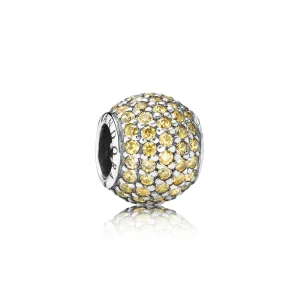 (kép) PANDORA Aranygömb pavé charm - 791051FCZ