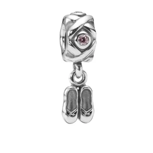 (kép) PANDORA Balettcipő függő charm - 790520PCZ