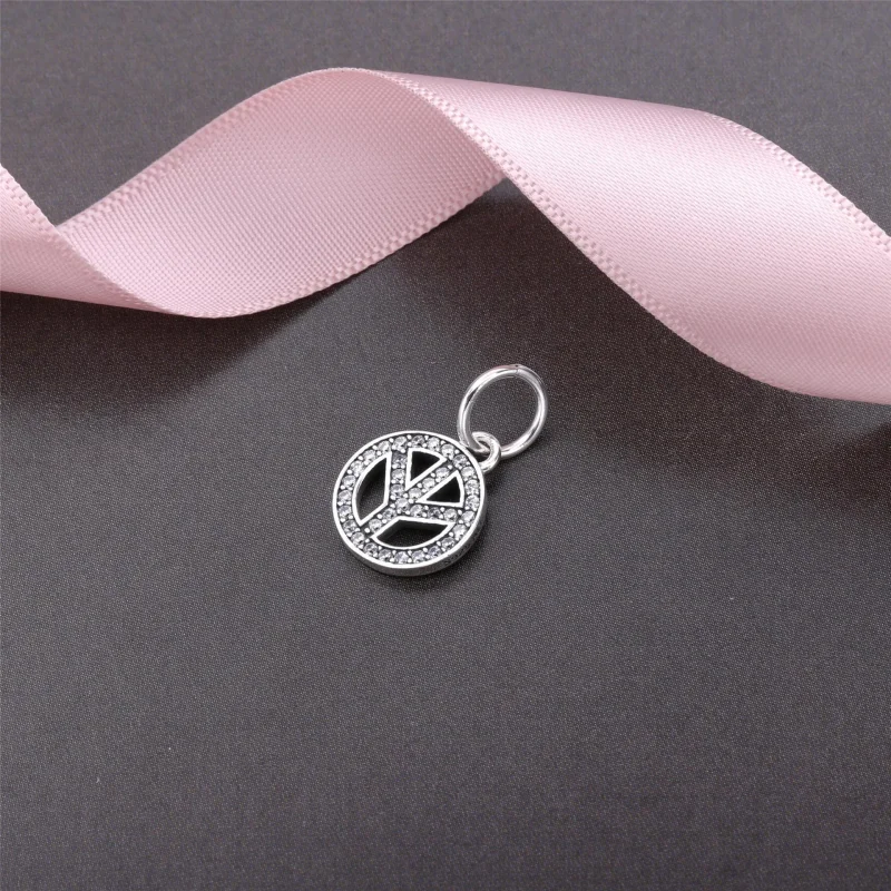 (kép) PANDORA Béke szimbóluma függő charm - 791308CZ - Megtekintés 2