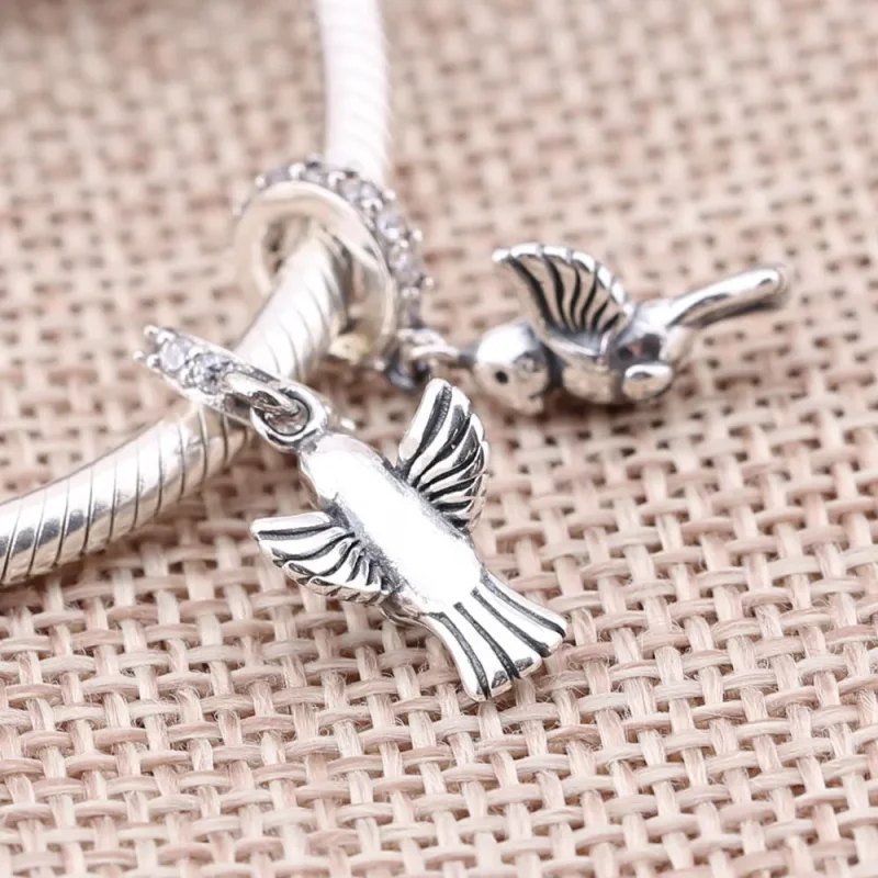 (kép) PANDORA Békegalamb függő charm - 791394CCZ - Megtekintés 2