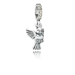 PANDORA Békegalamb függő charm - 791394CCZ (kép) PANDORA Békegalamb függő charm - 791394CCZ