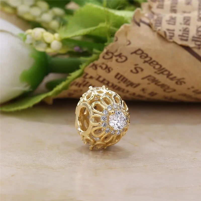 (kép) PANDORA charm, Virágos ragyogás - Megtekintés 2