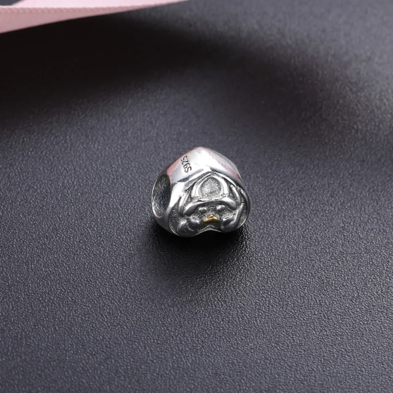 (kép) PANDORA Családi szív ezüstcharm 14k arannyal - 791771 - Megtekintés 3