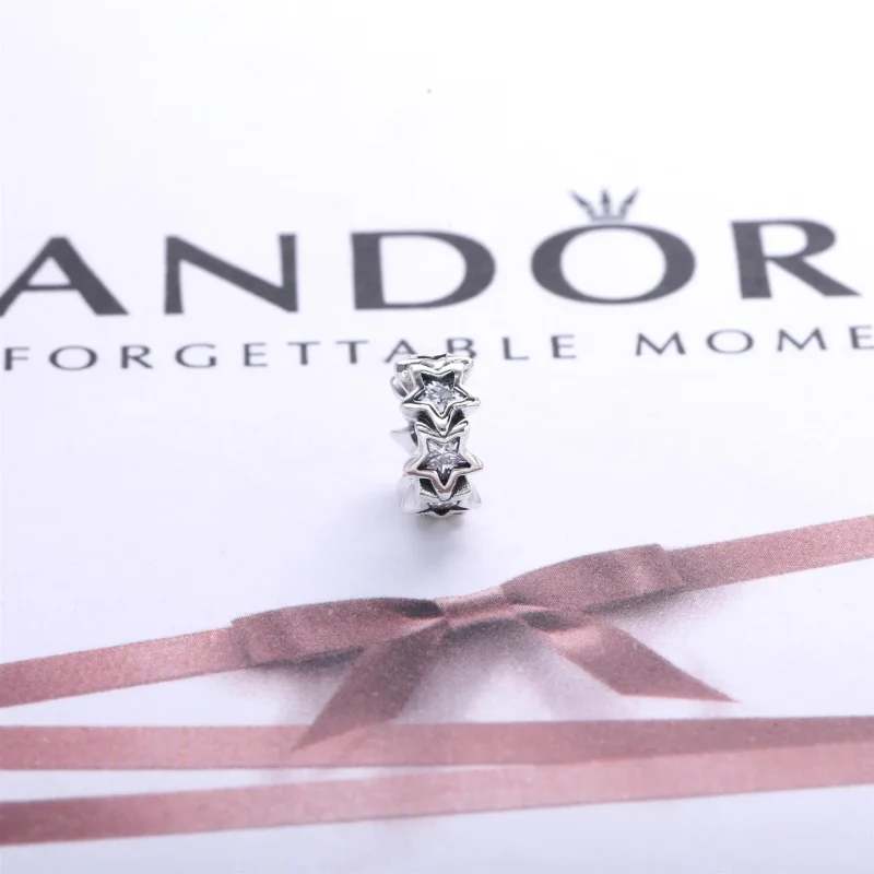 (kép) PANDORA Csillagos ezüst spacer áttetsző cirkóniával - 791783CZ - Megtekintés 2