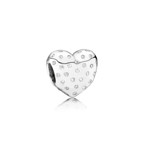 (kép) PANDORA Csillogó szív charm - 791241CZ