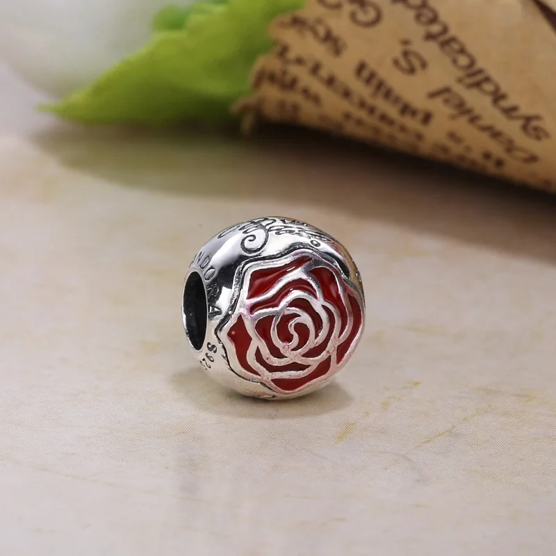 (kép) PANDORA Disney, Belle elvarázsolt rózsája - 791575EN09 - Megtekintés 2