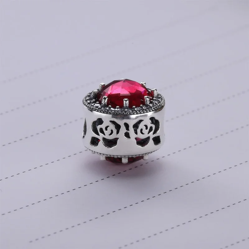 (kép) PANDORA Disney, Belle ragyogó rózsája - 792140NCC - Megtekintés 2