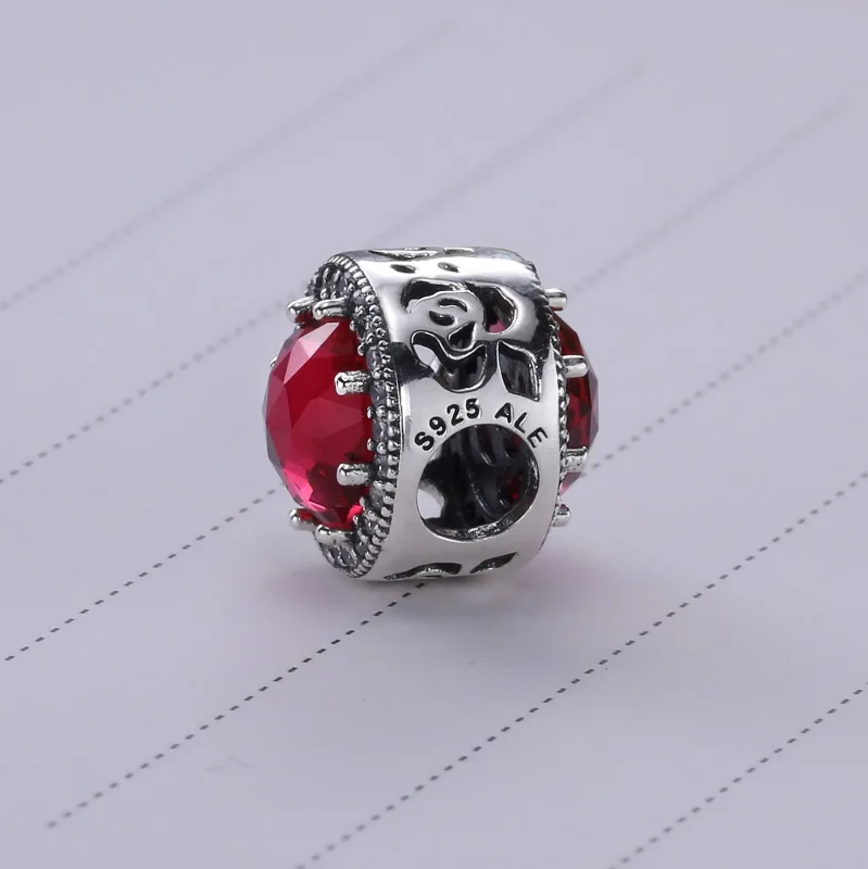 (kép) PANDORA Disney, Belle ragyogó rózsája - 792140NCC - Megtekintés 4