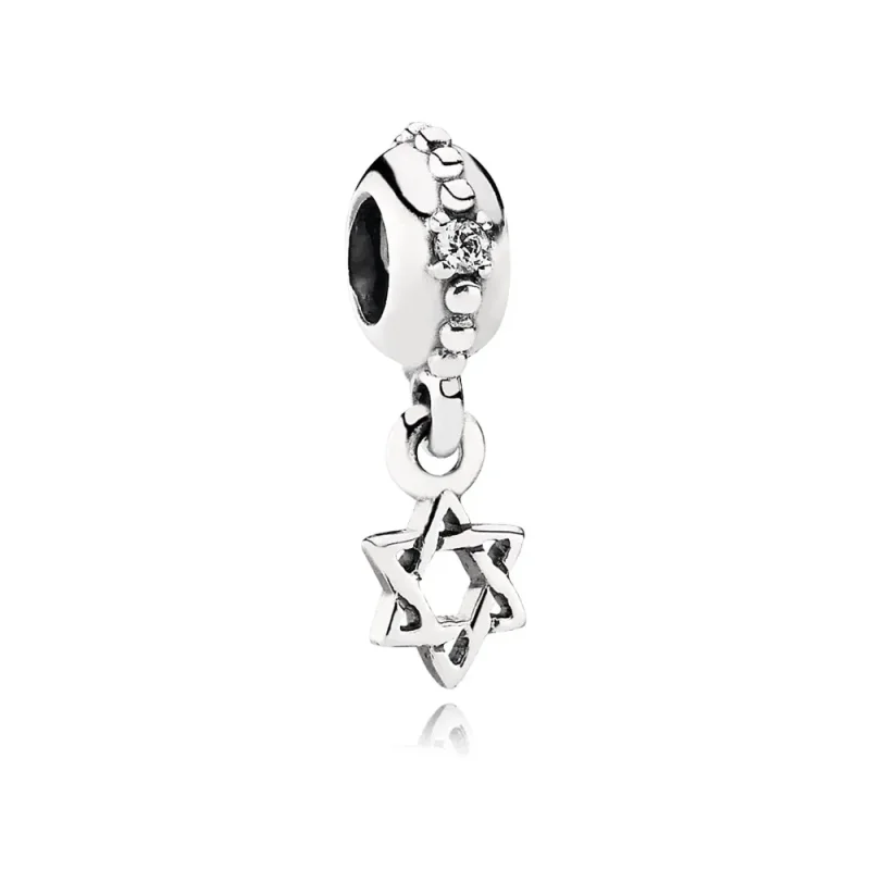 (kép) PANDORA Dávid-csillag függő charm - 791167CZ