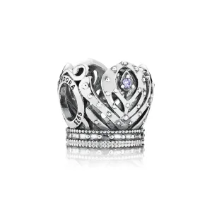 (kép) PANDORA ezüst charm, Anna korona