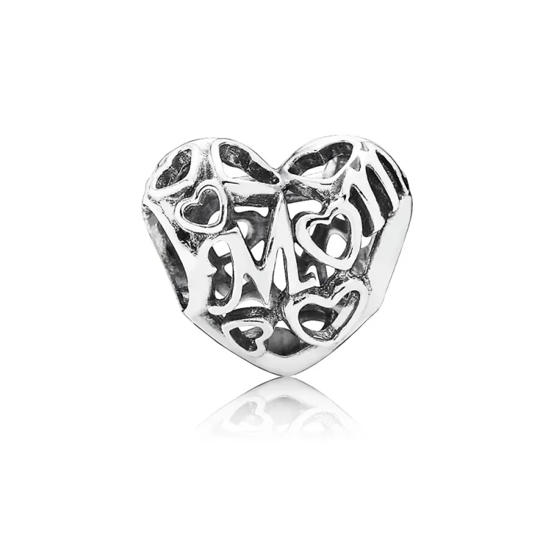 (kép) PANDORA ezüst charm, Anyai szerelem