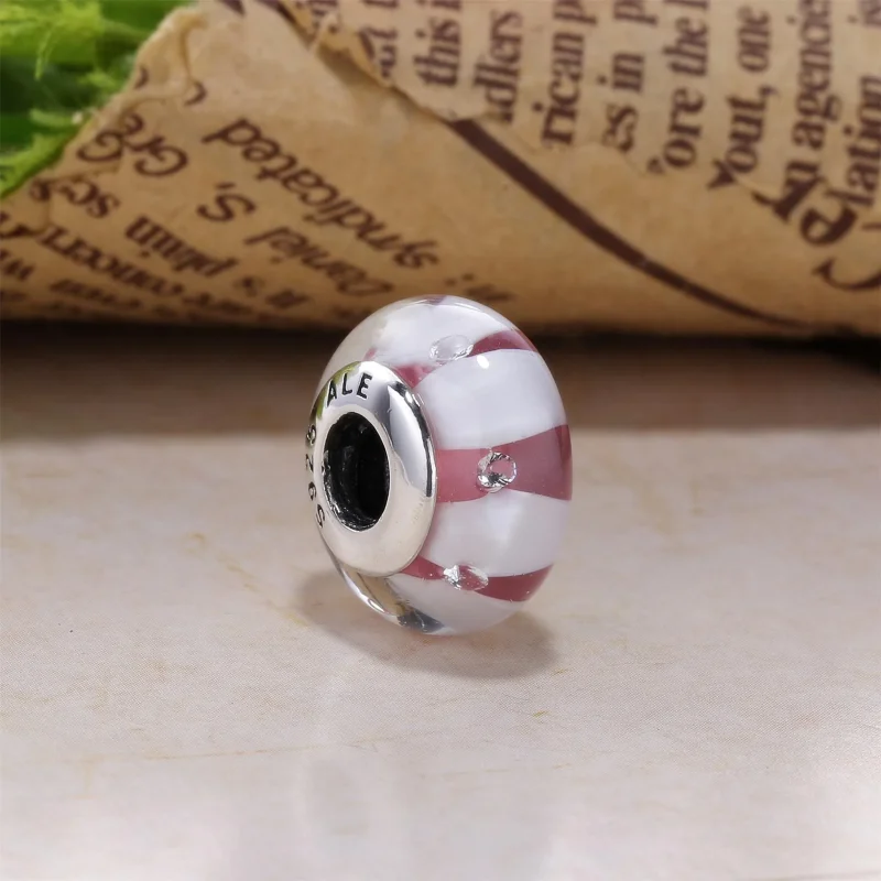 (kép) PANDORA ezüst charm, Barna Murano üveg - Megtekintés 2