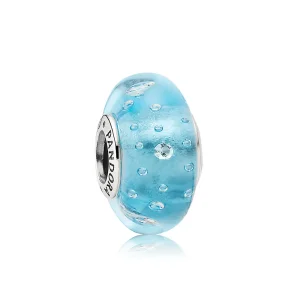 (kép) PANDORA ezüst charm, Blue Fizzle