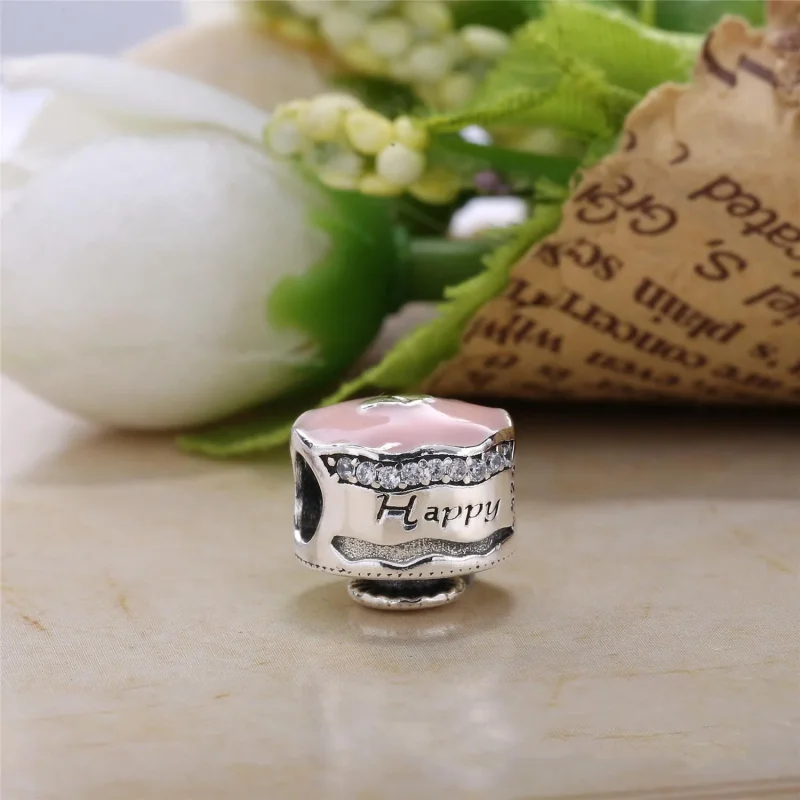 (kép) PANDORA ezüst charm, Boldog születésnapot torta - Megtekintés 2