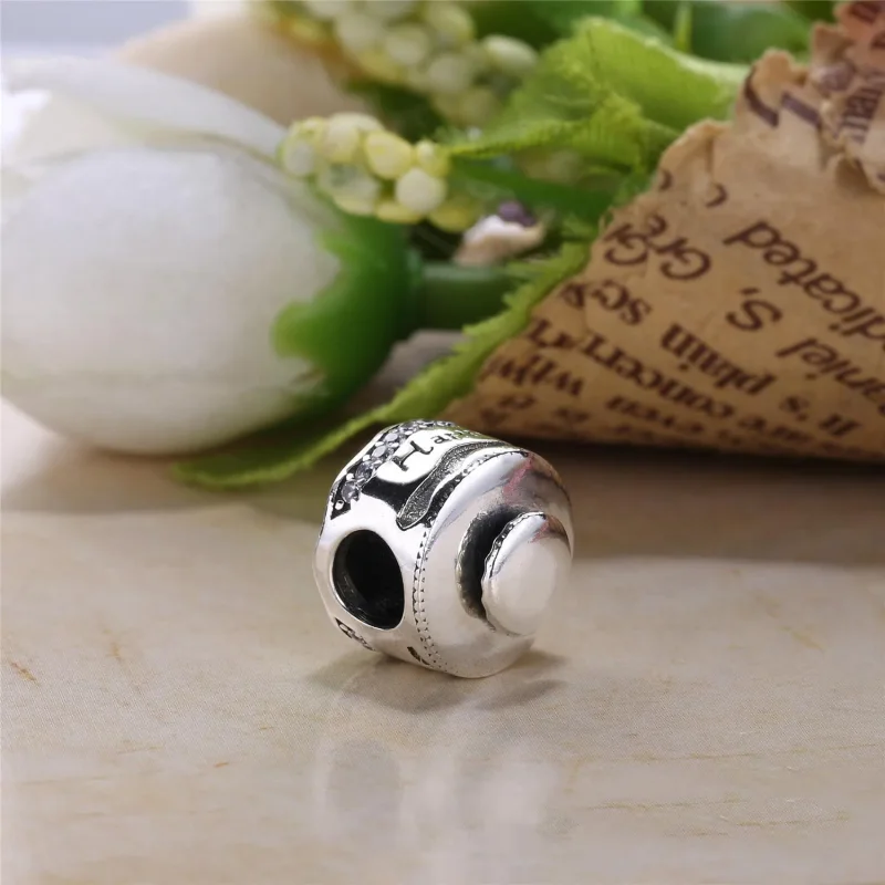 (kép) PANDORA ezüst charm, Boldog születésnapot torta - Megtekintés 3