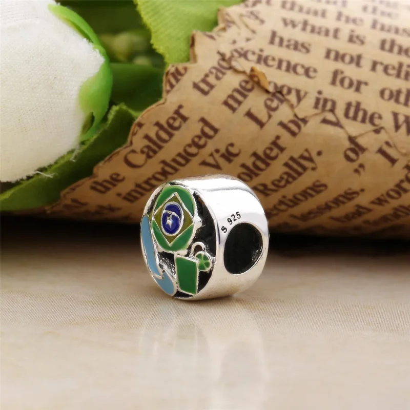 (kép) PANDORA ezüst charm, Brazília - Megtekintés 3
