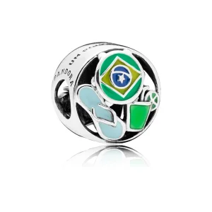 PANDORA ezüst charm, Brazília (kép) PANDORA ezüst charm, Brazília
