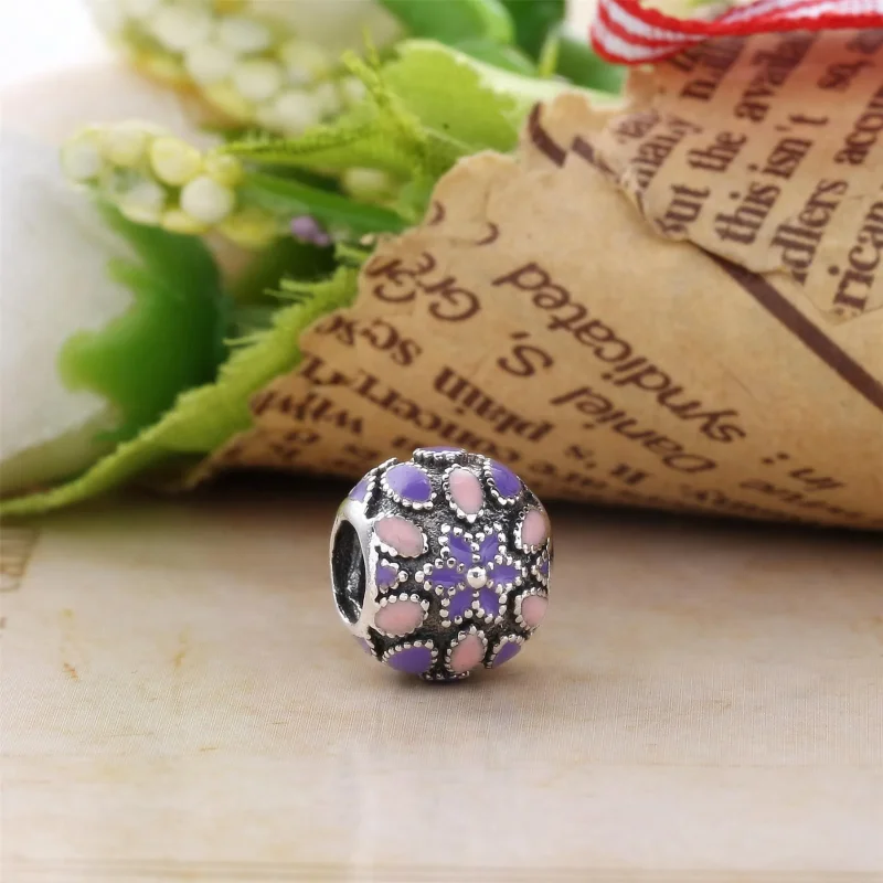 (kép) PANDORA ezüst charm, Cathedral Rose - Megtekintés 2