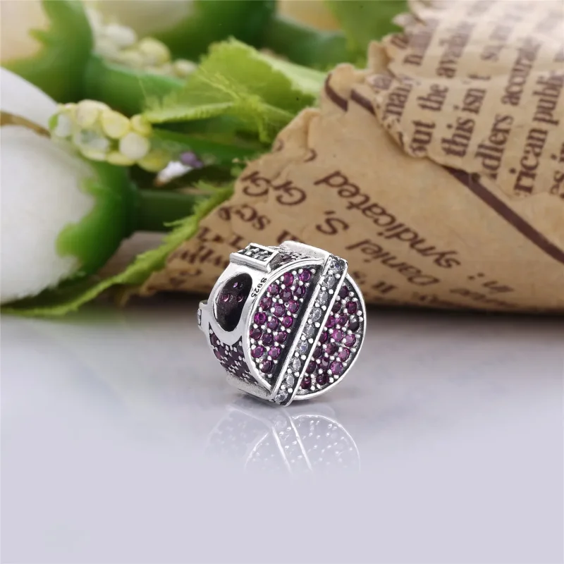 (kép) PANDORA ezüst charm, Csillámló ajándék - Megtekintés 3