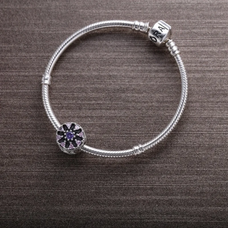 (kép) PANDORA ezüst charm, Csillámló medál - Megtekintés 3
