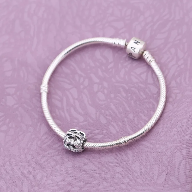 (kép) PANDORA ezüst charm, Csillámló érzelmek Áttört - Megtekintés 2