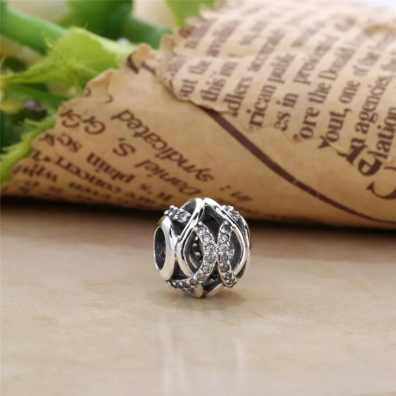 (kép) PANDORA ezüst charm, Csillogó galaxis - Megtekintés 2