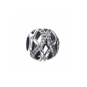 PANDORA ezüst charm, Csillogó galaxis (kép) PANDORA ezüst charm, Csillogó galaxis